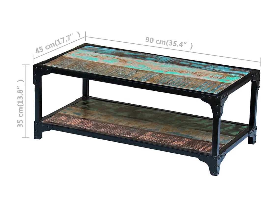 Mesa de centro | Mesa auxiliar salon con ruedas madera ingeniería blanco 40x30x63,5 cm SHL4530