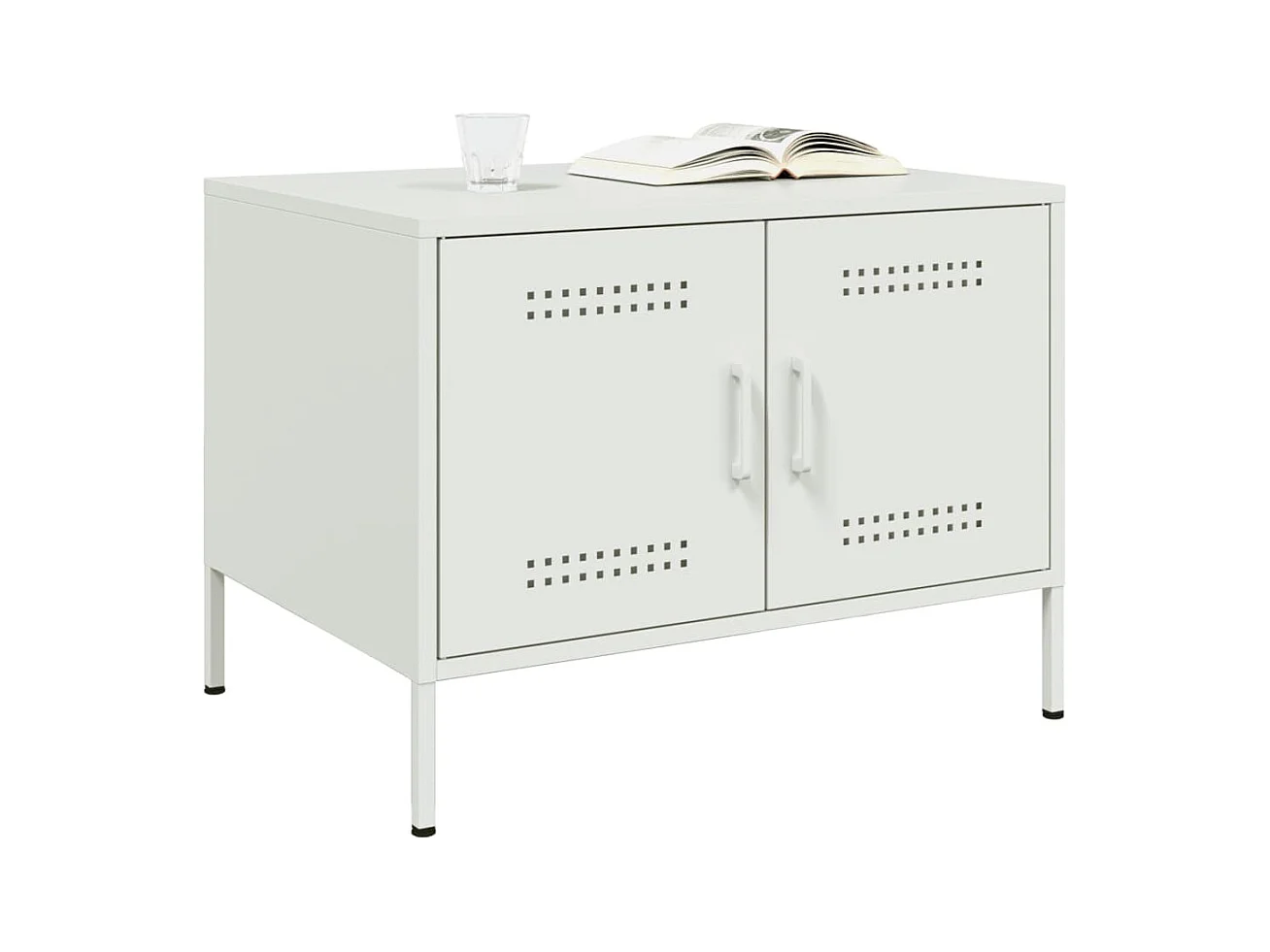 Mesa de centro-Mesa auxiliar de madera maciza reciclada 110x50x40 cm SHL14221