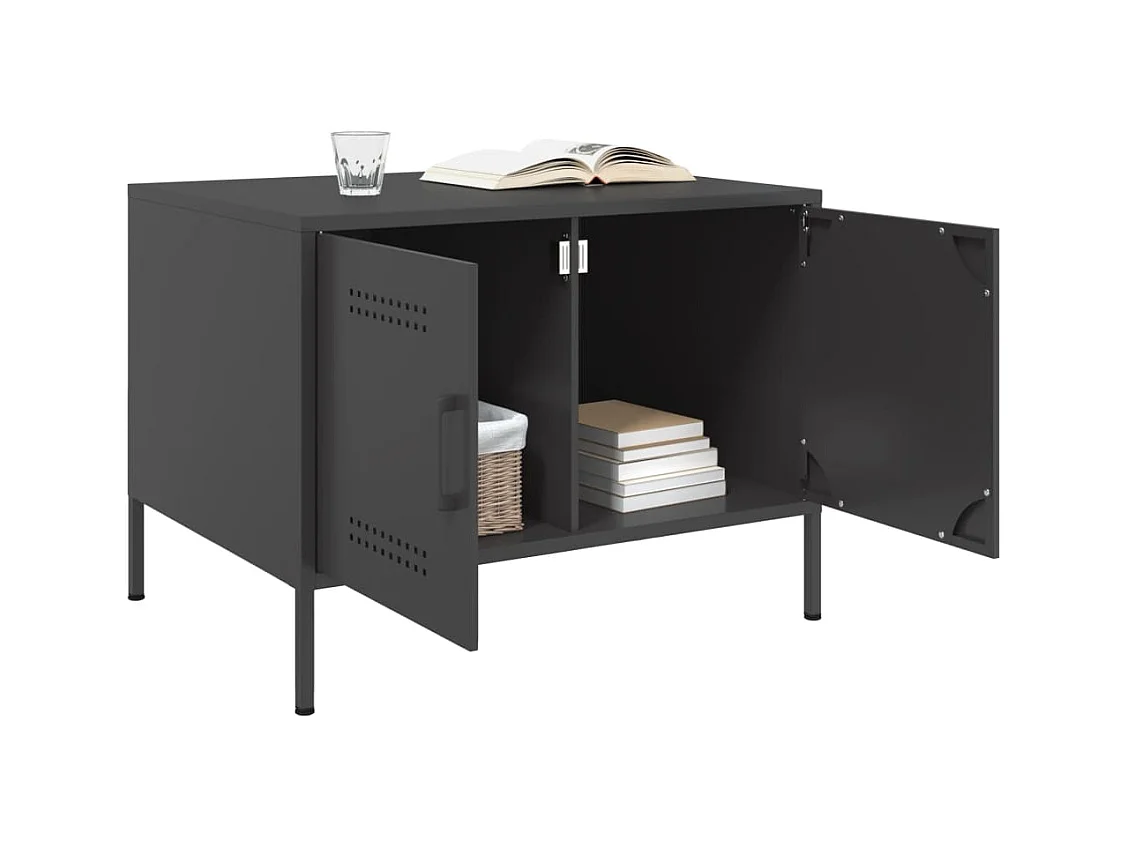 Mesa de centro-Mesa auxiliar de madera maciza mango blanco 100x55x40 cm SHL4116