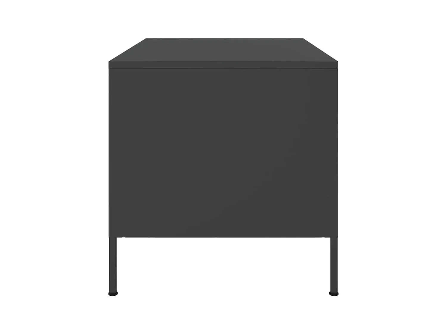 Mesa de centro-Mesa auxiliar de madera maciza mango blanco 100x55x40 cm SHL4116