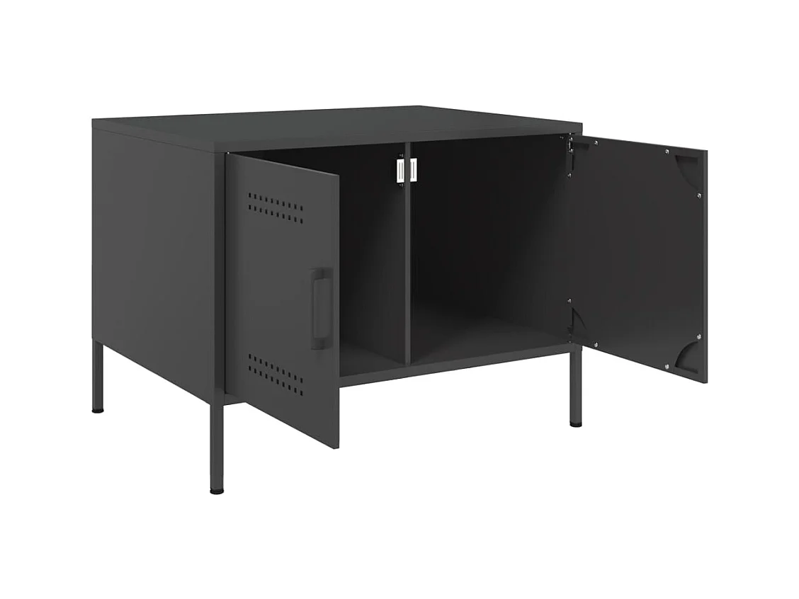 Mesa de centro-Mesa auxiliar de madera maciza mango blanco 100x55x40 cm SHL4116