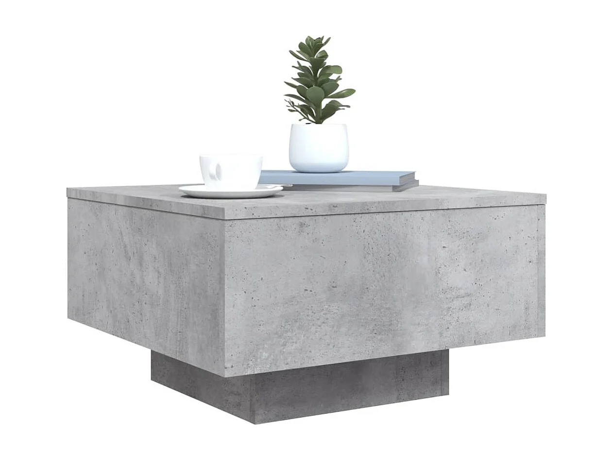 Couchtisch-Wohnzimmertisch-Beistelltische Betongrau 55x55x31 cm Holzwerkstoff SHL66820
