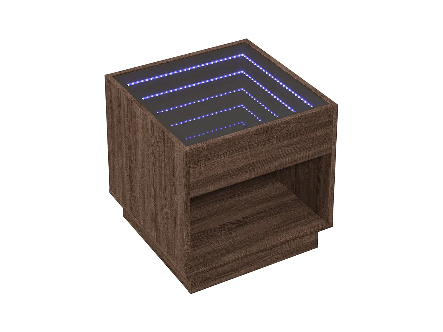 Mesa de centro-Mesa auxiliar madera de ingeniería gris Sonoma 60x60x30 cm SHL2373