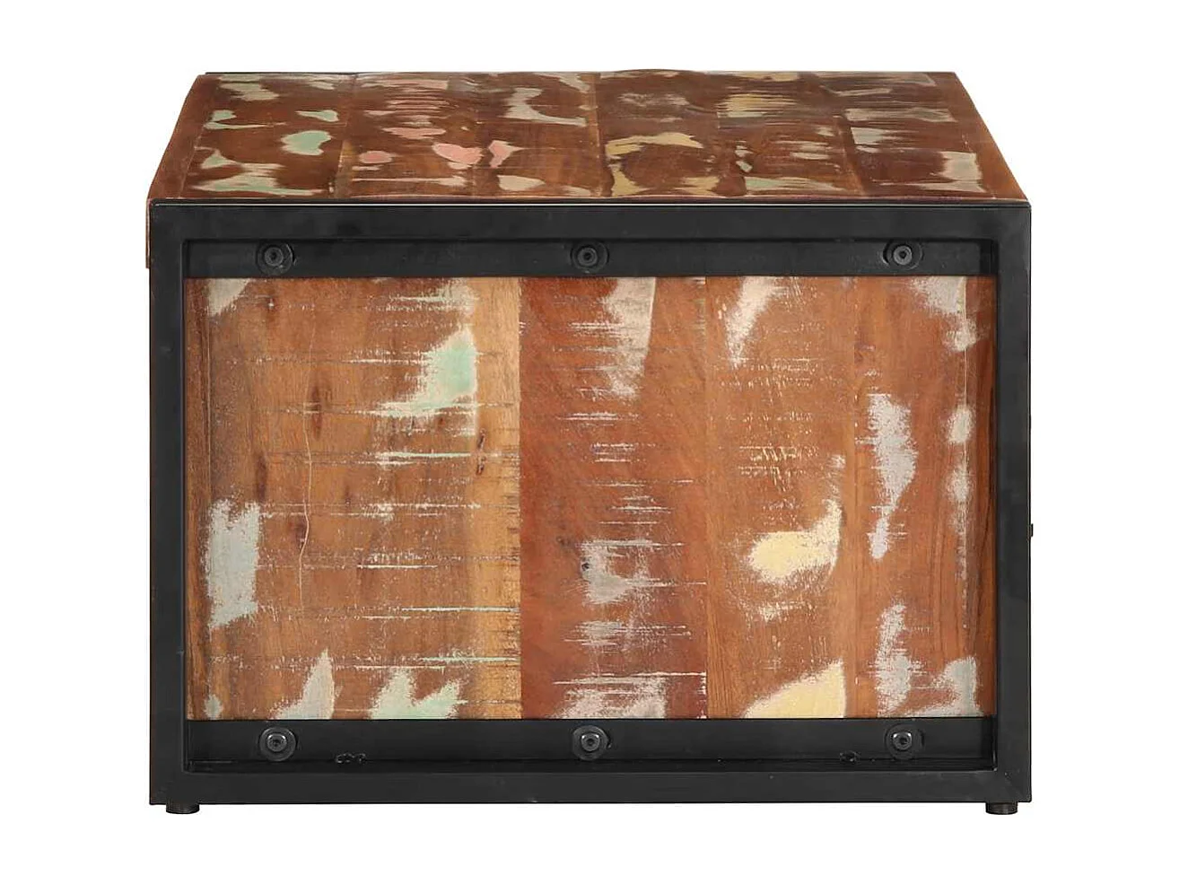 Couchtisch-Wohnzimmertisch-Beistelltische Mehrfarbig 90x50x36 cm Altholz Massiv SHL8928