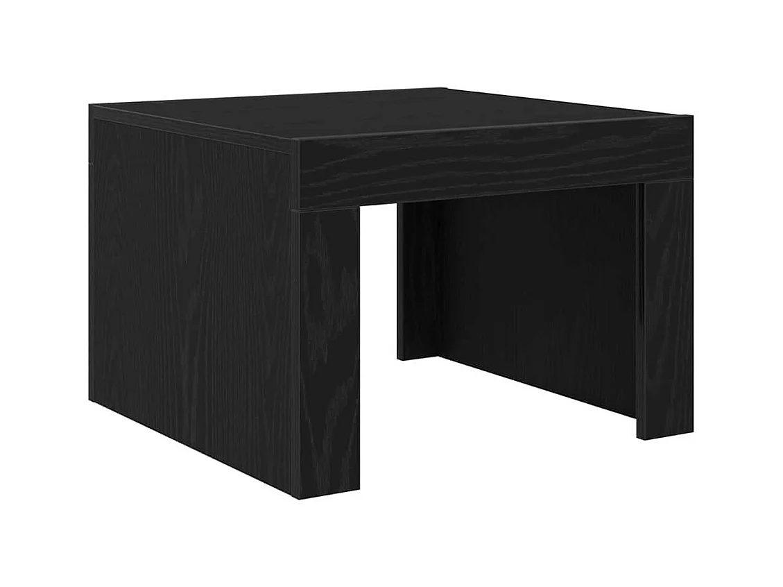 Table basse salon-Table d'appoint Chêne noir 50x50x35 cm Bois d'ingénierie SHL26628