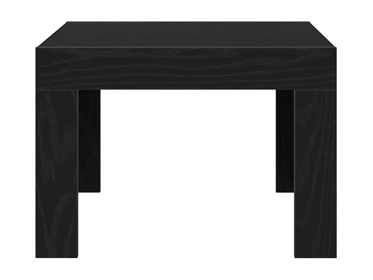 Couchtisch-Wohnzimmertisch-Beistelltische Schwarz Eichen-Optik 50x50x35 cm Holzwerkstoff SHL36181