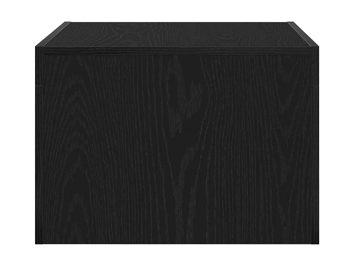 Couchtisch-Wohnzimmertisch-Beistelltische Schwarz Eichen-Optik 50x50x35 cm Holzwerkstoff SHL36181