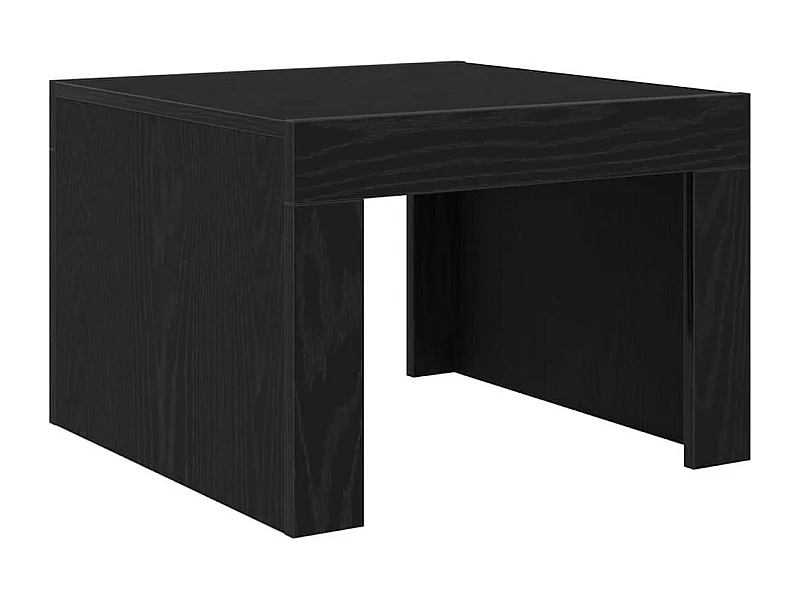 Couchtisch-Wohnzimmertisch-Beistelltische Schwarz Eichen-Optik 50x50x35 cm Holzwerkstoff SHL36181
