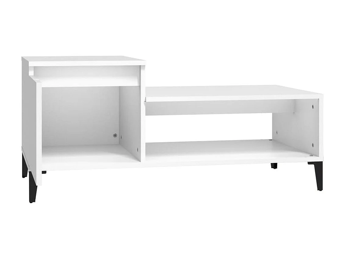 Mesa de centro | Mesa auxiliar madera de ingeniería blanca 50x50x40 cm SHL2452