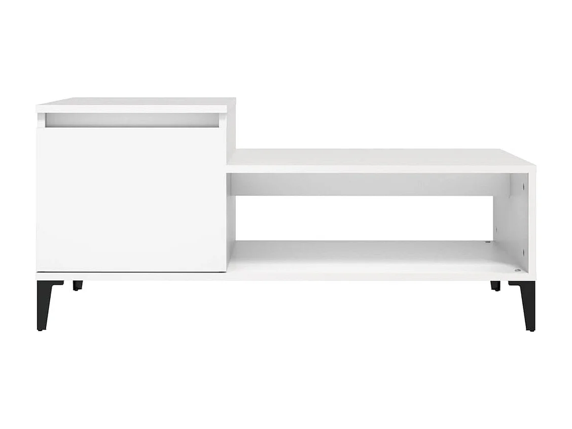 Mesa de centro | Mesa auxiliar madera de ingeniería blanca 50x50x40 cm SHL2452