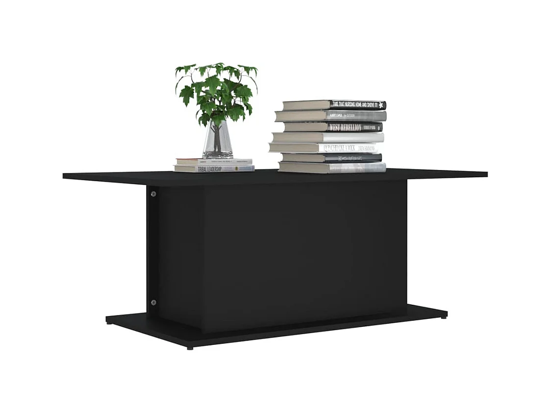 Mesa de centro | Mesa auxiliar de madera maciza de pino negro 100x50x41 cm SHL4854