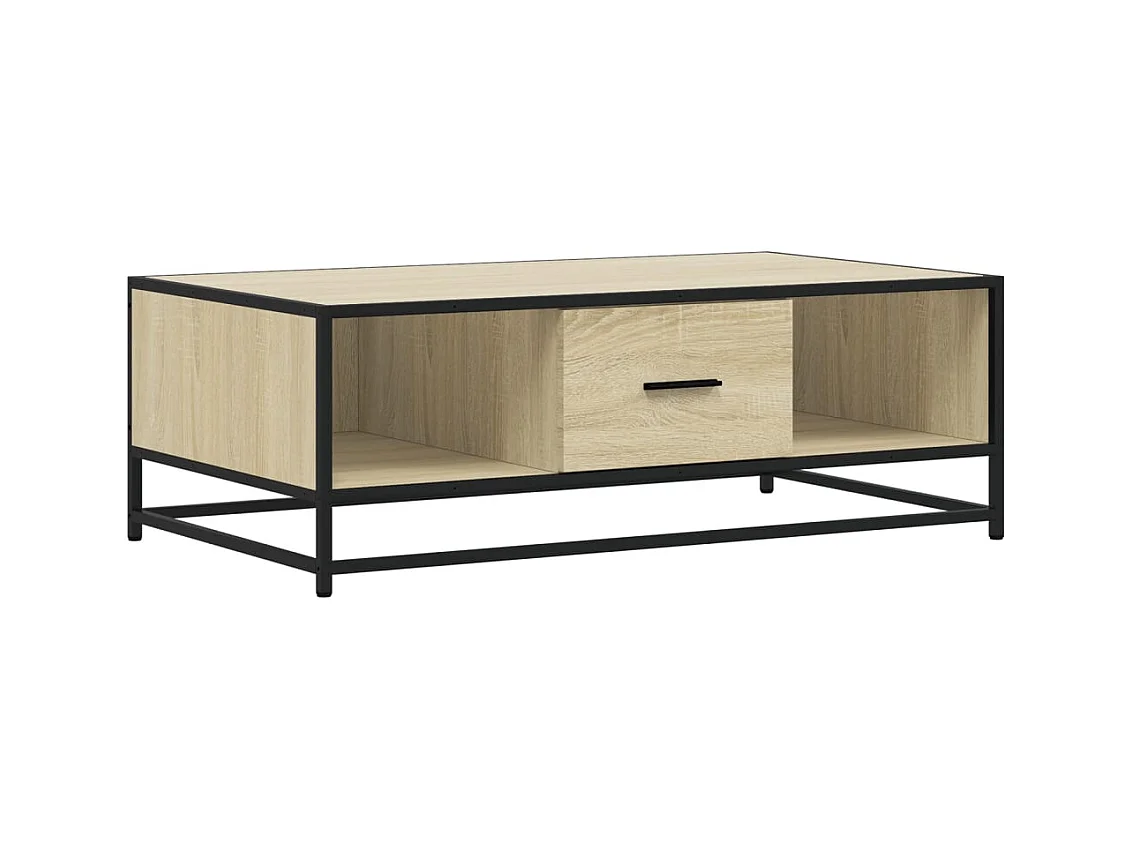 Mesa de centro-Mesa auxiliar madera maciza de pino gris 80x50x40 cm SHL4929