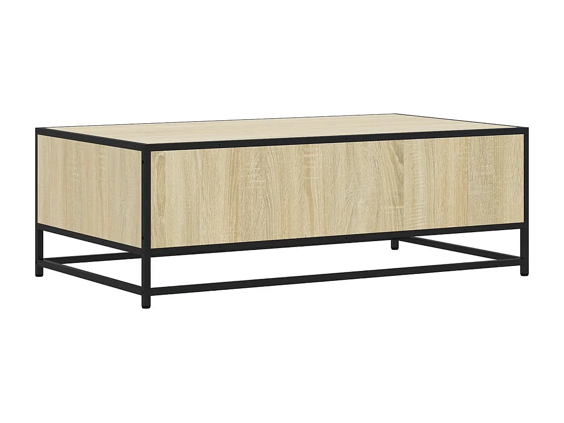 Mesa de centro-Mesa auxiliar madera maciza de pino gris 80x50x40 cm SHL4929