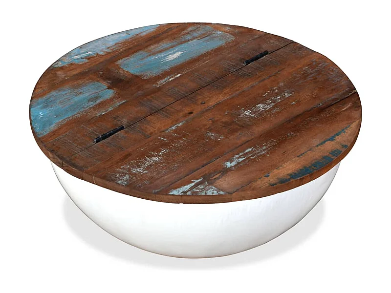 Mesa de centro | Mesa de café | Mesa auxiliar 3 piezas Marrón cera 49x49x30 cm SHL239721