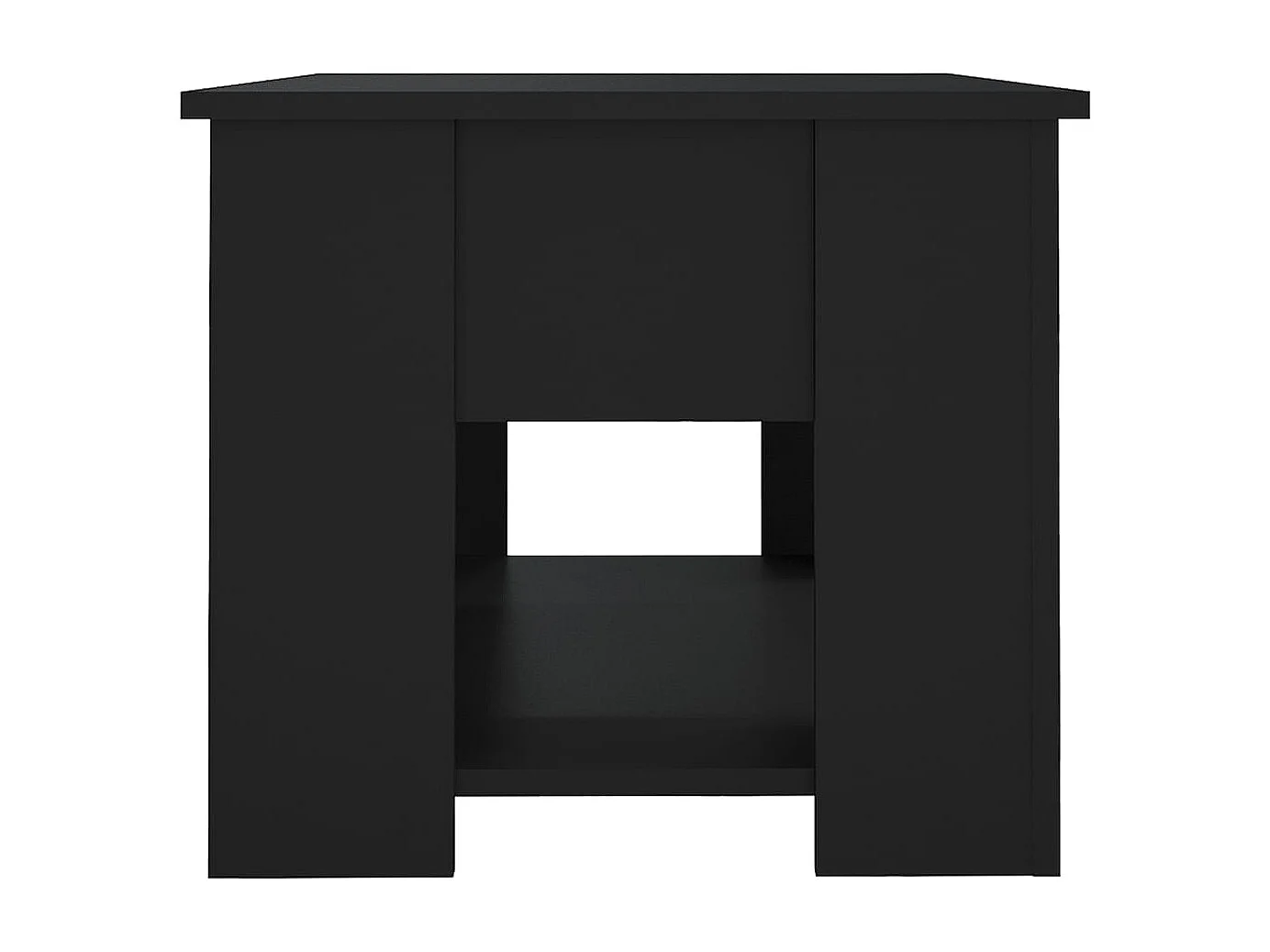 Salontafel | Woonkamertafel | Koffietafel 79x49x41 cm bewerkt hout zwart