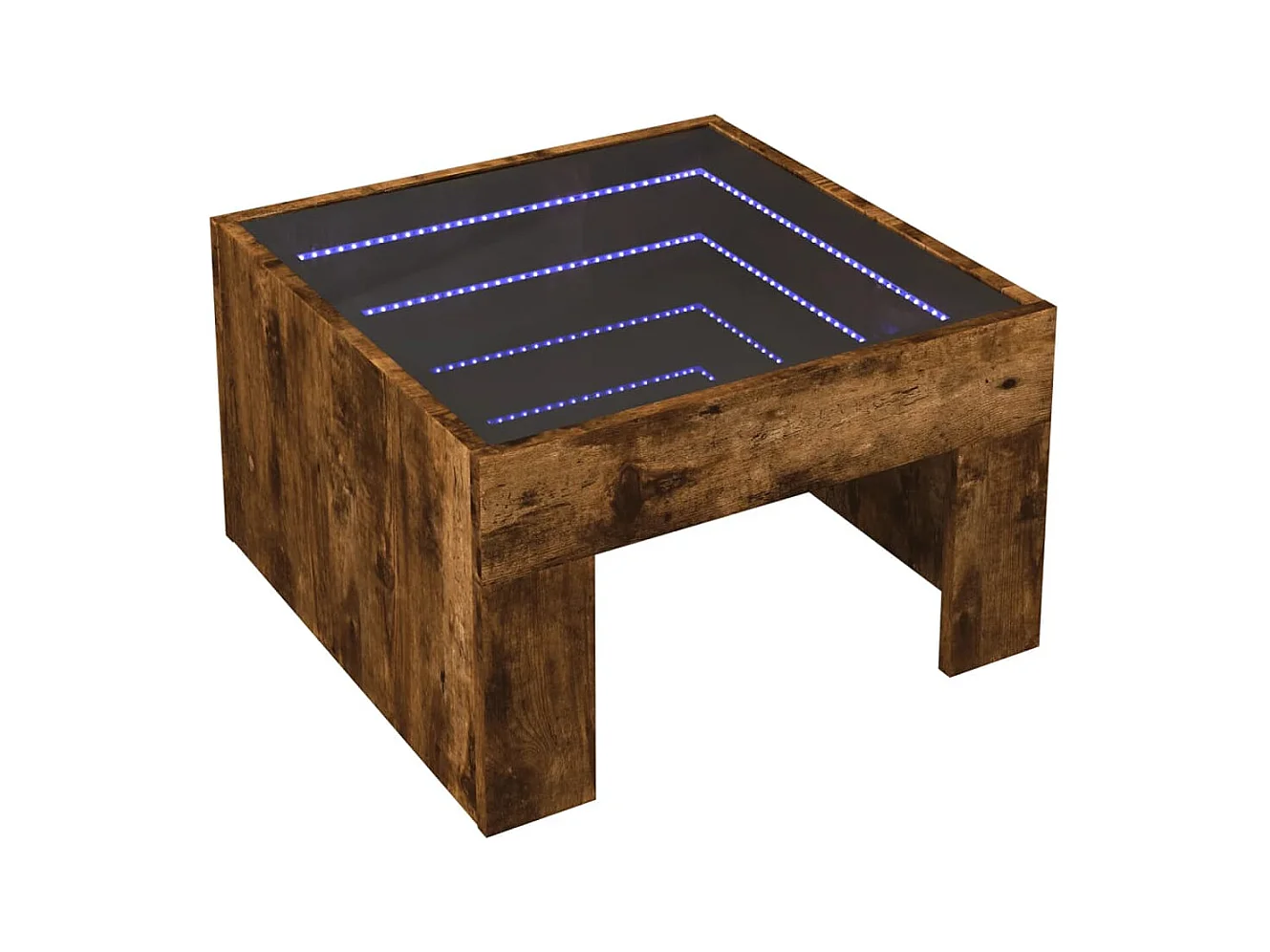 Mesa de centro-Mesa auxiliar madera de ingeniería blanca 55,5x55,5x40 cm SHL2076