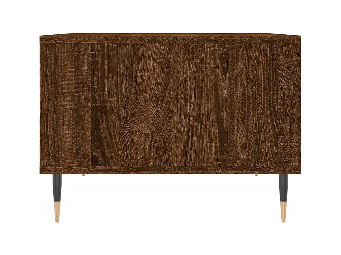 Mesa de centro | Mesa auxiliar madera ingeniería gris hormigón 100x100x40 cm SHL2498