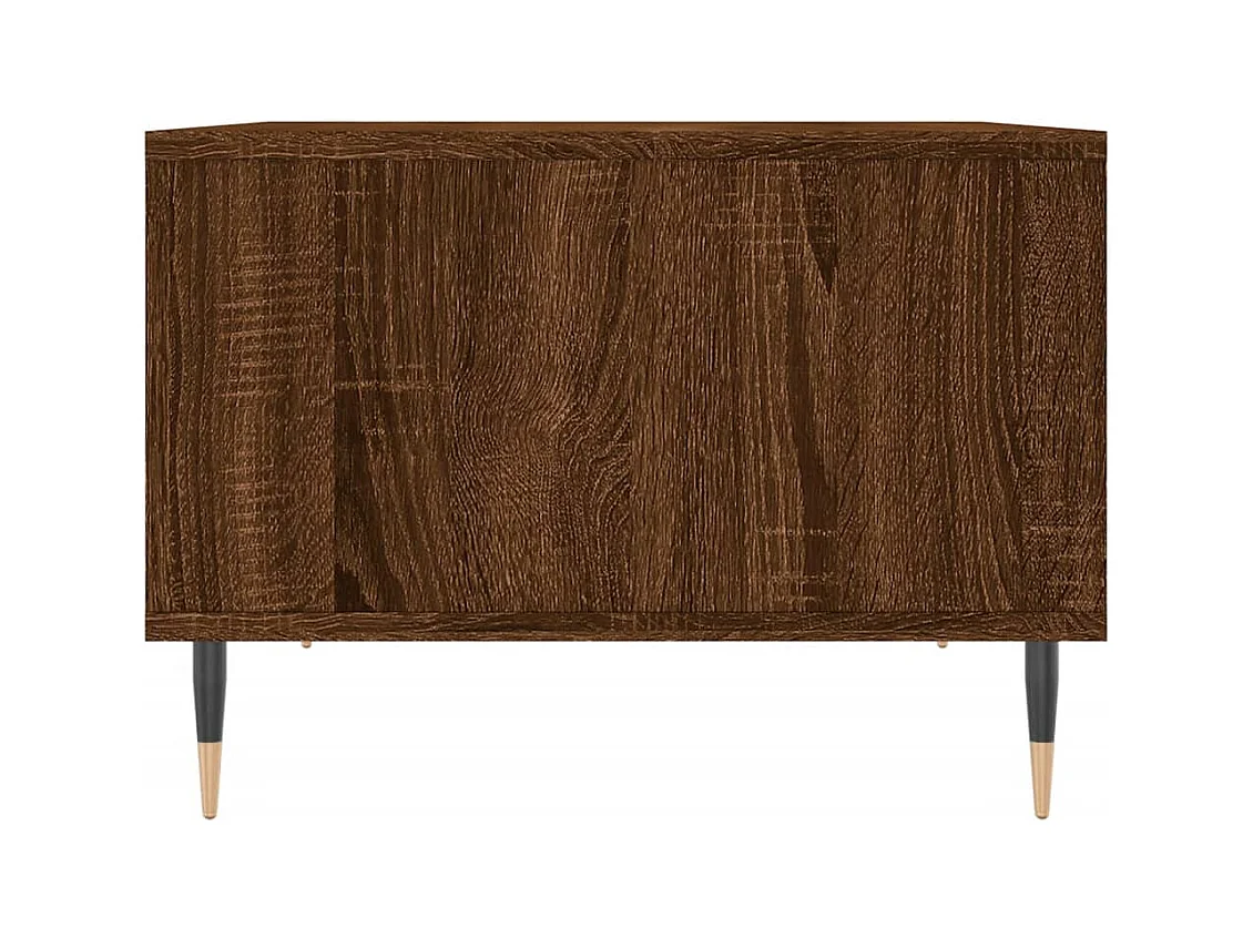 Mesa de centro | Mesa auxiliar madera ingeniería gris hormigón 100x100x40 cm SHL2498