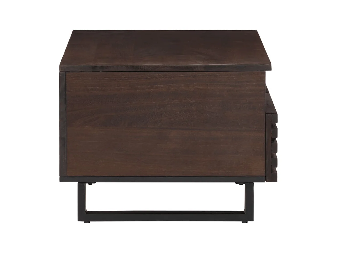 Mesa de centro | Mesa auxiliar con luces LED madera ingeniería blanca SHL798528