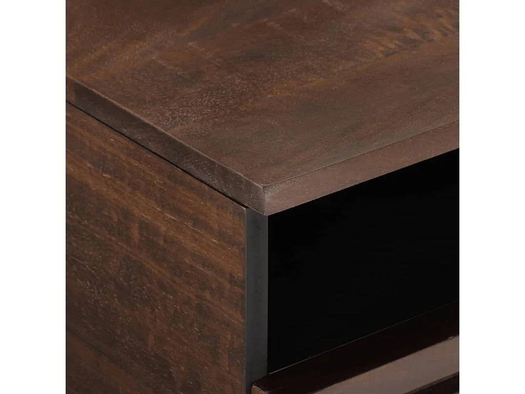 Mesa de centro | Mesa auxiliar con luces LED madera ingeniería blanca SHL798528