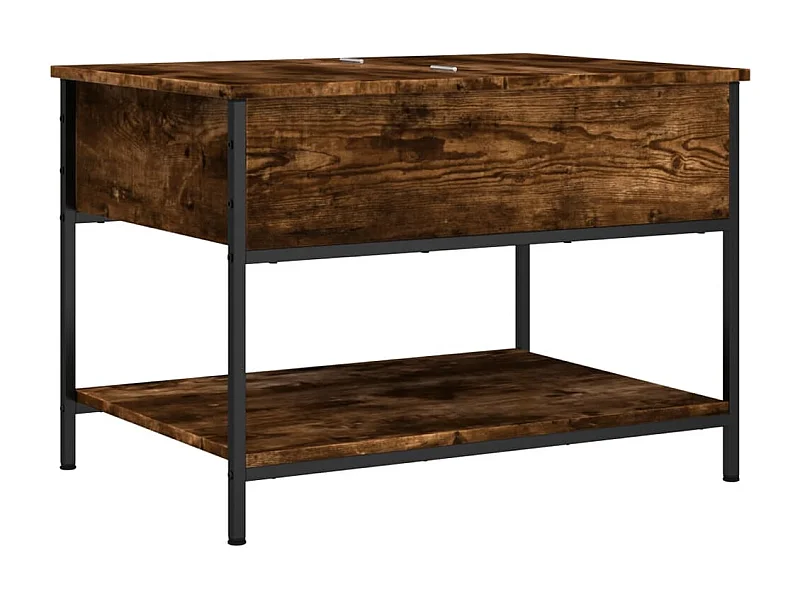 Mesa de centro-Mesa auxiliar de madera maciza reciclada 55x55x40 cm SHL3786