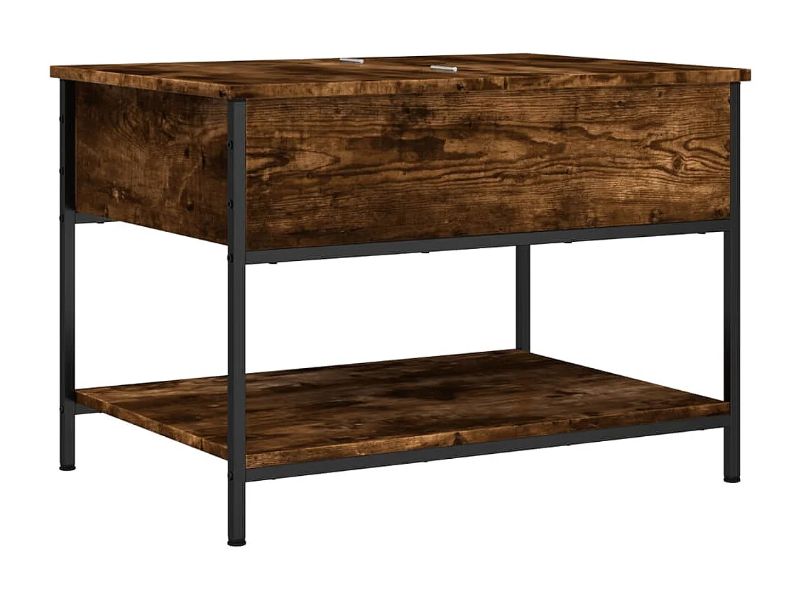 Mesa de centro-Mesa auxiliar de madera maciza reciclada 55x55x40 cm SHL3786