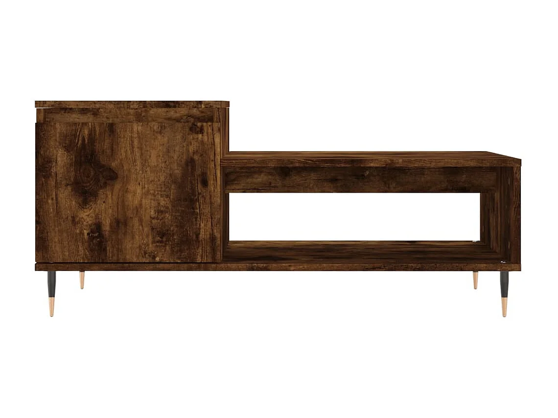 Couchtisch-Wohnzimmertisch-Beistelltische Räuchereiche 100x50x45 cm Holzwerkstoff SHL36695