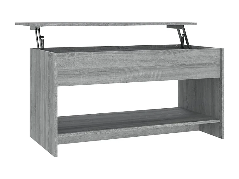 Table basse salon-Table d'appoint sonoma gris 102x50x52,5 cm bois d'ingénierie SHL53132