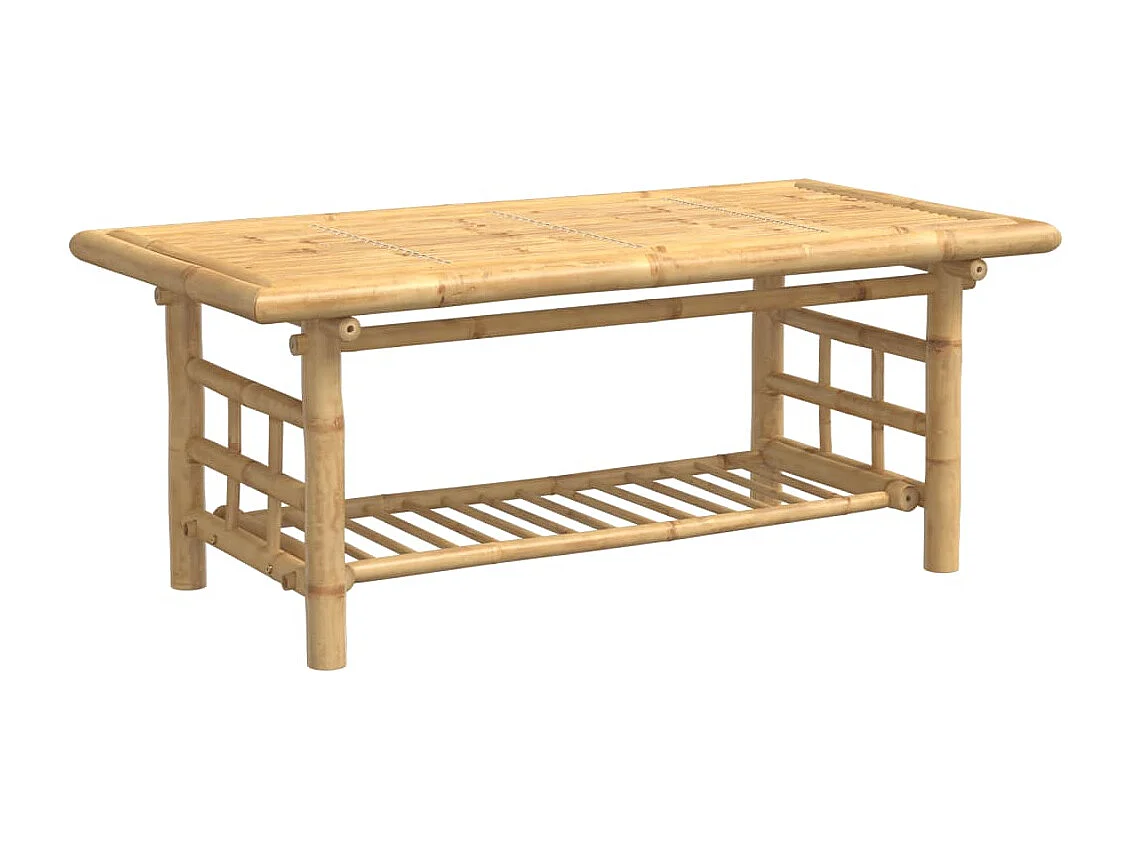 Couchtisch-Sofatisch-Beistelltische 110x55x45 cm Bambus SHL22502