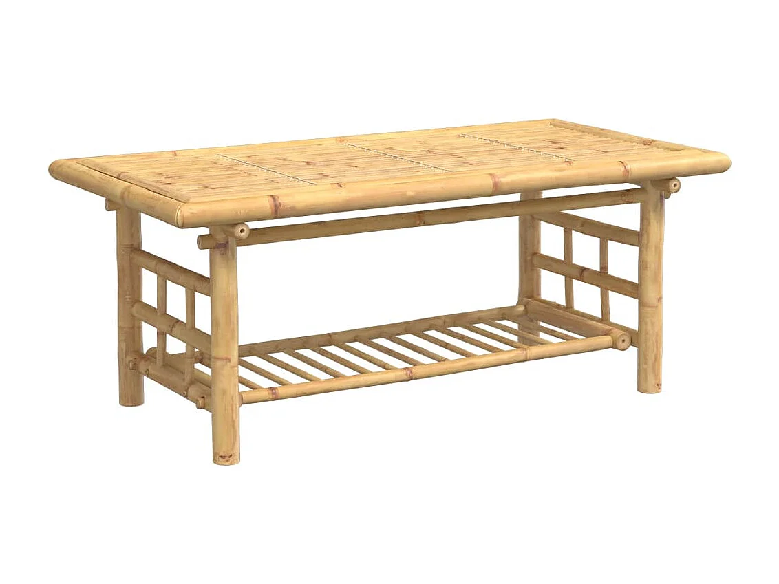 Couchtisch-Sofatisch-Beistelltische 110x55x45 cm Bambus SHL22502