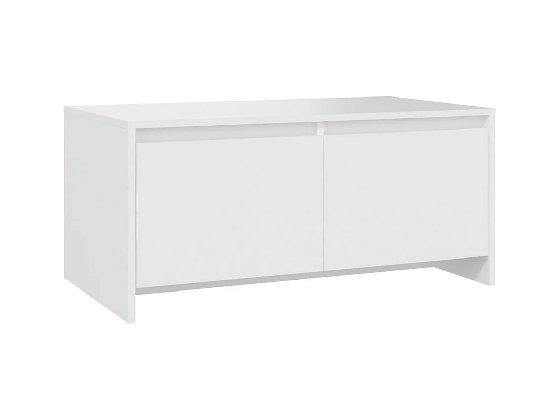 Table basse salon-Table d'appoint blanc 90x50x41,5 cm bois d'ingénierie SHL65320