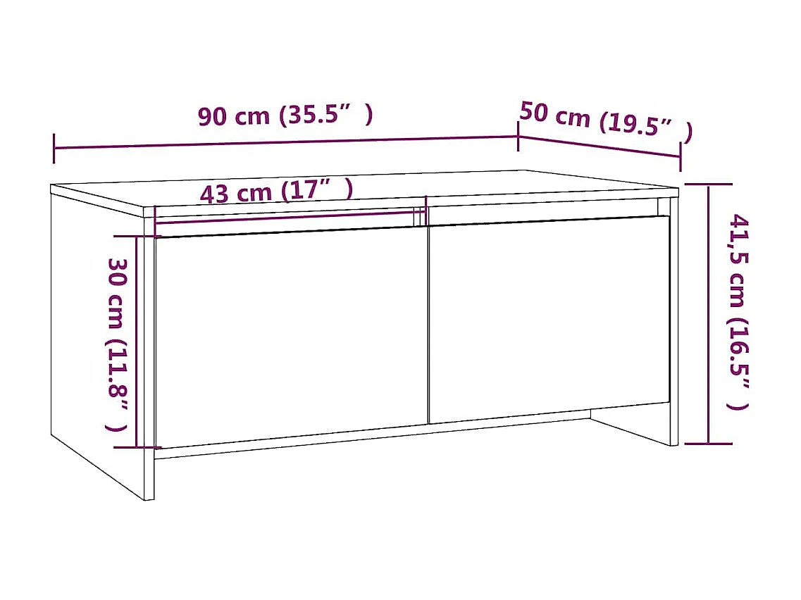 Mesa de centro | Mesa auxiliar de madera maciza de pino blanco Ø52,5x45 cm SHL53945