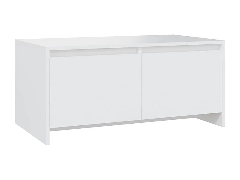 Table basse salon-Table d'appoint blanc 90x50x41,5 cm bois d'ingénierie SHL65320