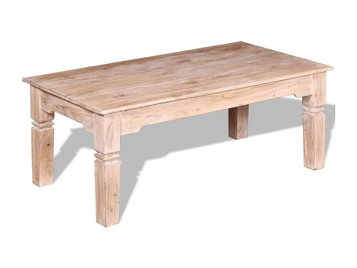 Couchtisch-Beistelltisch-Sofatisch Akazienholz 110x60x45 cm SHL34909