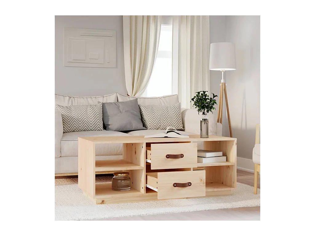 Mesa de centro | Mesa de apoio | Mesa de café 100x50x41 cm pinho maciço