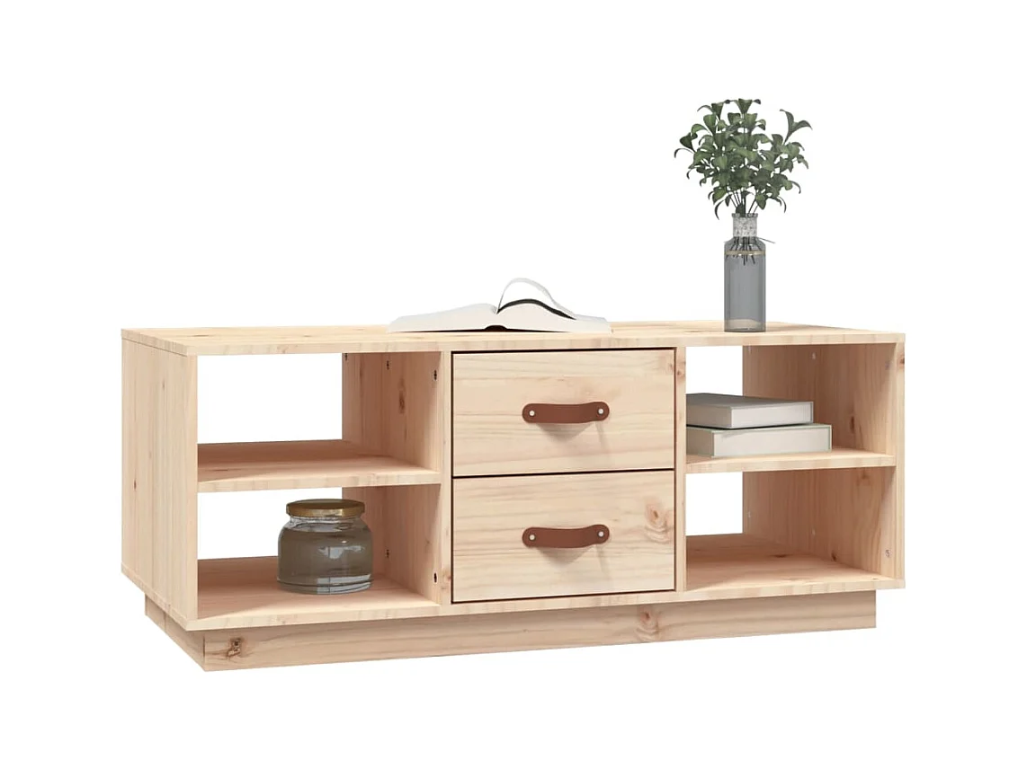 Mesa de centro | Mesa de apoio | Mesa de café 100x50x41 cm pinho maciço