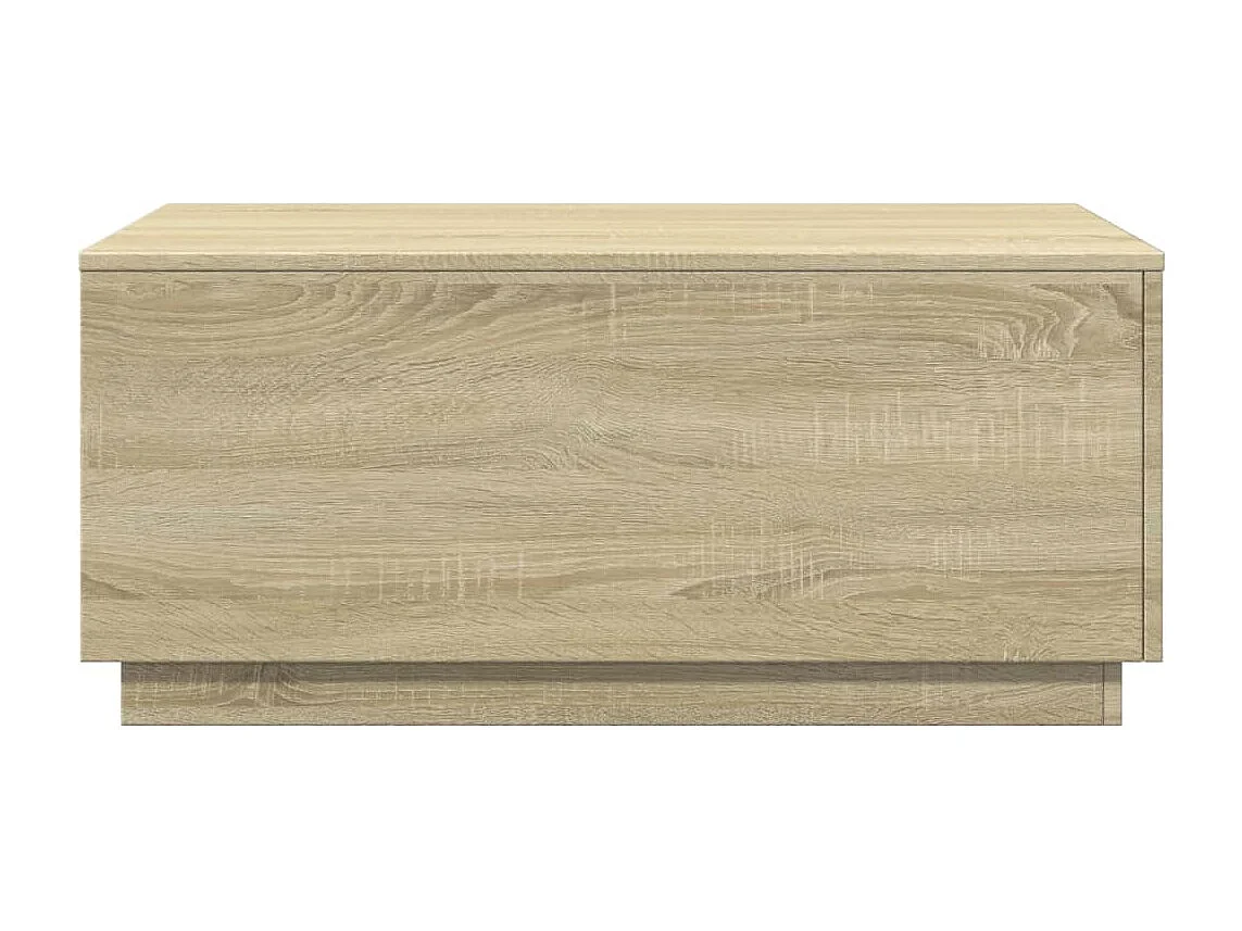 Mesa de centro | Mesa de apoio com luzes LED 90x50x40 cm carvalho sonoma