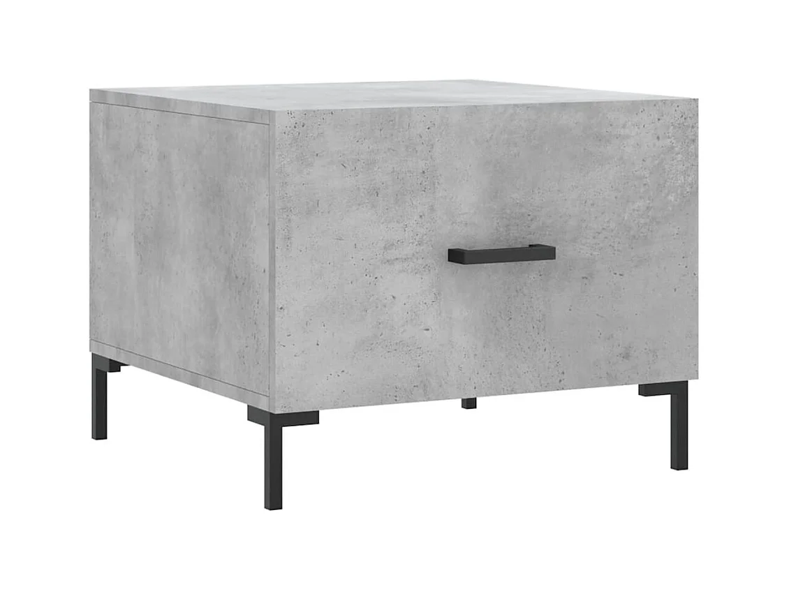 Table basse salon-Table d'appoint gris béton 50x50x40 cm bois d'ingénierie SHL74574