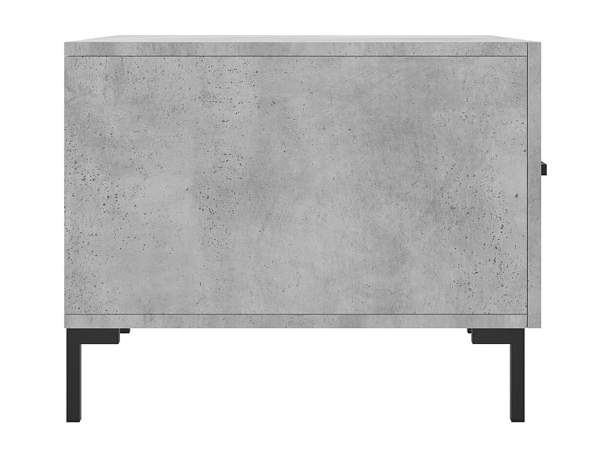 Tavolino Salotto-Tavolino Basso Grigio Cemento 50x50x40 cm Legno Multistrato SHL94640