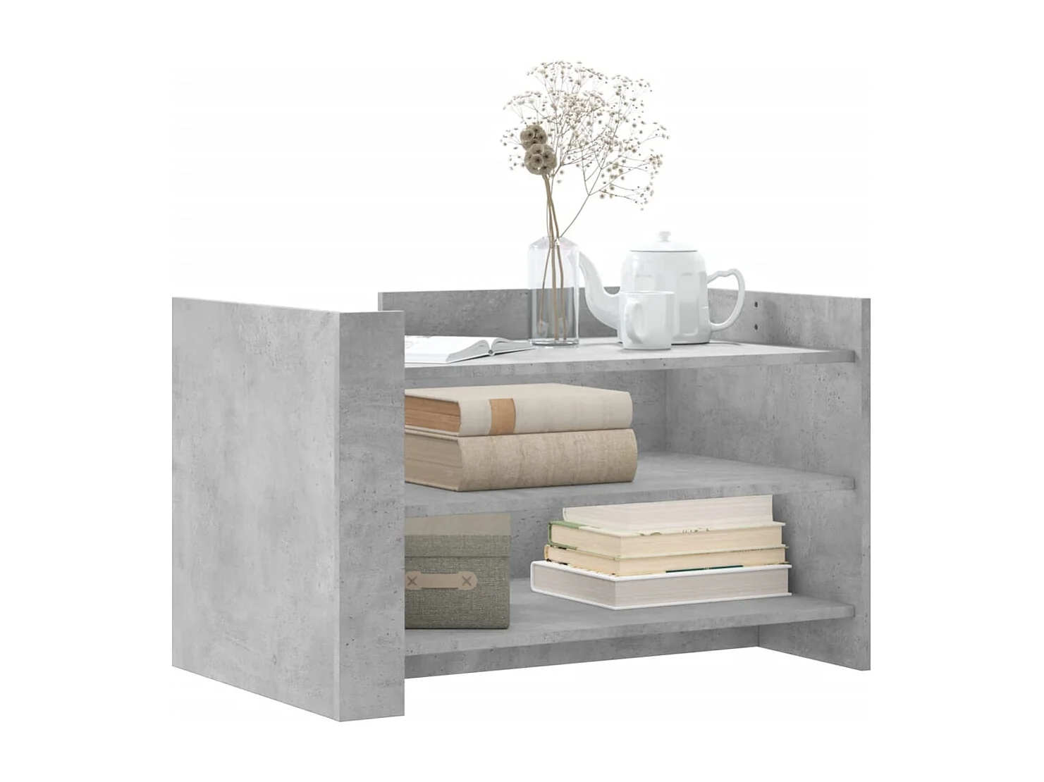 Mesa de centro-Mesa auxiliar madera maciza de acacia 80x50x40 cm SHL4728