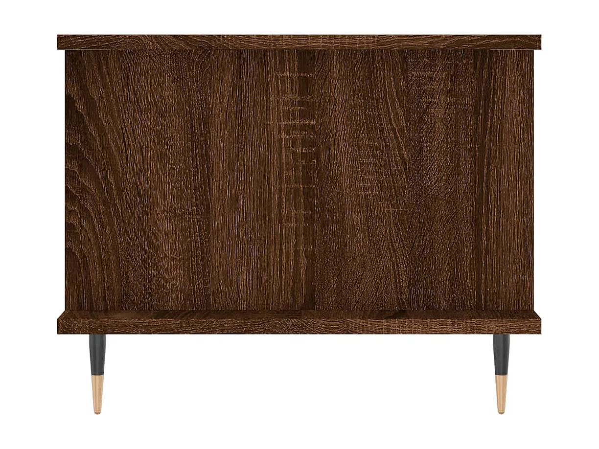 Table basse salon-Table d'appoint chêne marron 90x50x40 cm bois d'ingénierie SHL18909