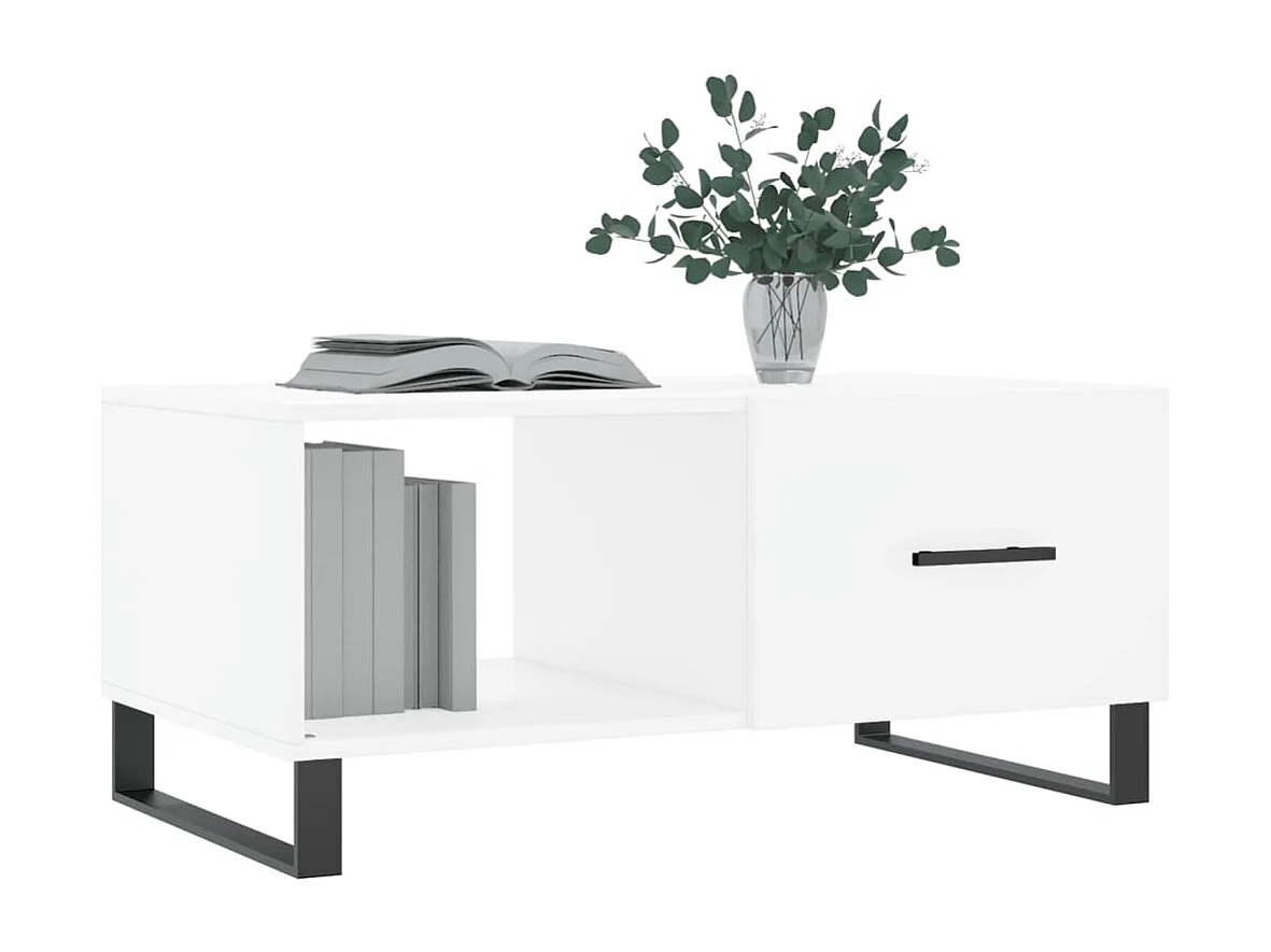 Mesa de centro | Mesa auxiliar madera de ingeniería negro 102x44,5x50 cm SHL4391