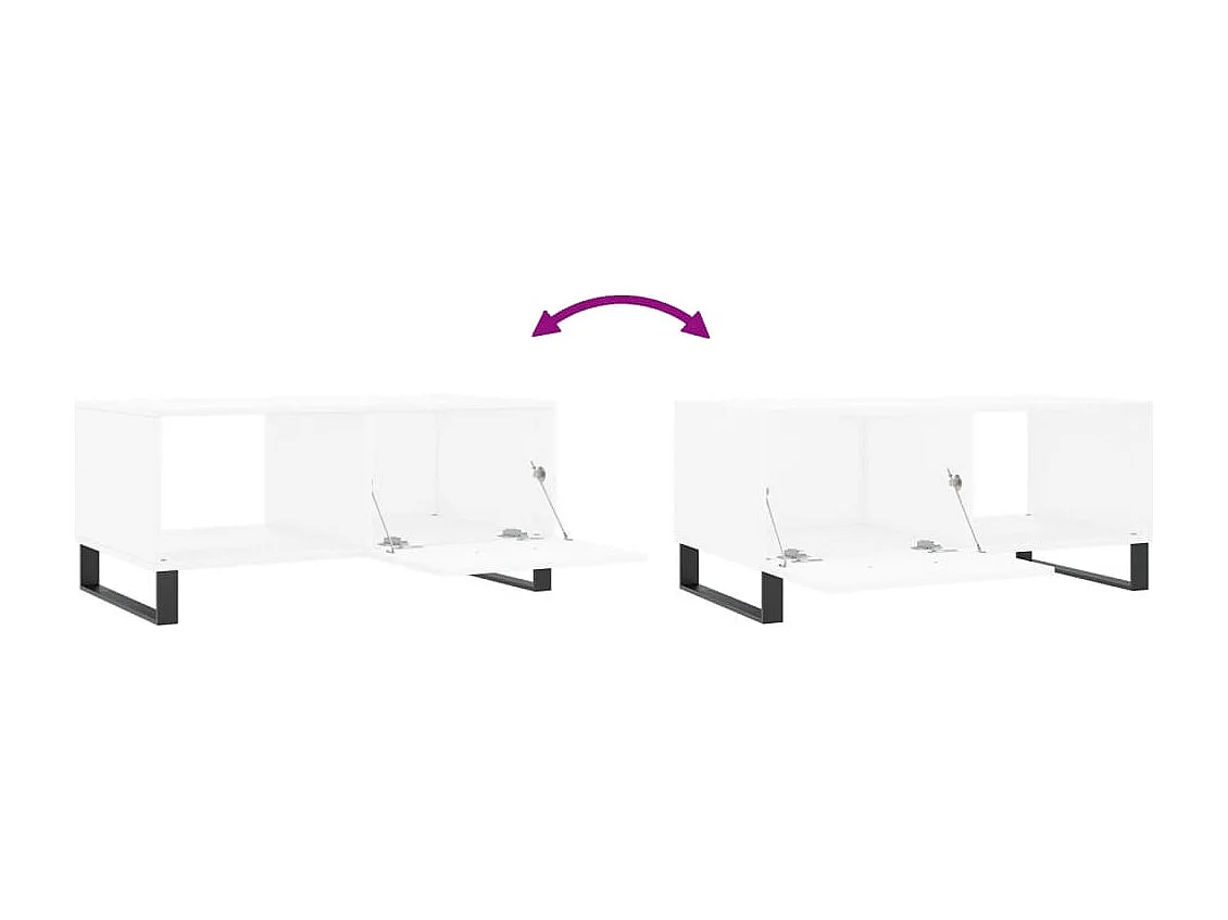 Mesa de centro | Mesa auxiliar madera de ingeniería negro 102x44,5x50 cm SHL4391