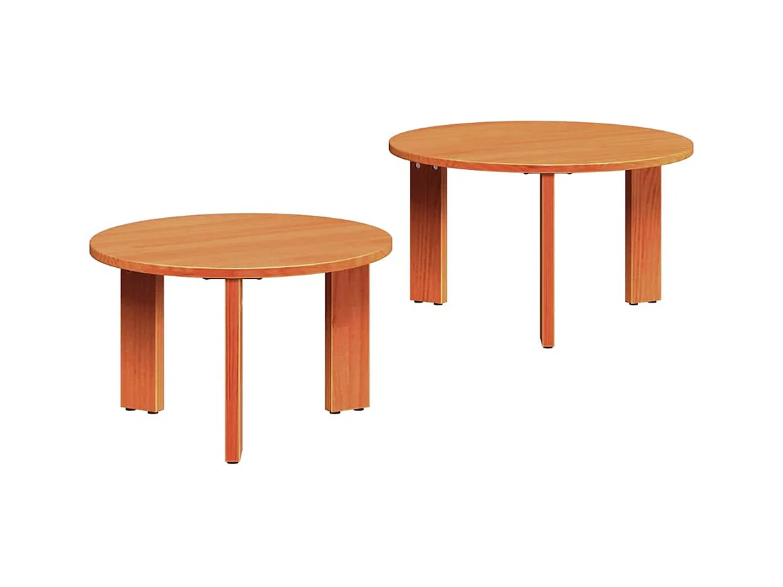 Mesas de centro | Mesas auxiliares 2 uds madera contrachapada roble Sonoma SHL2833