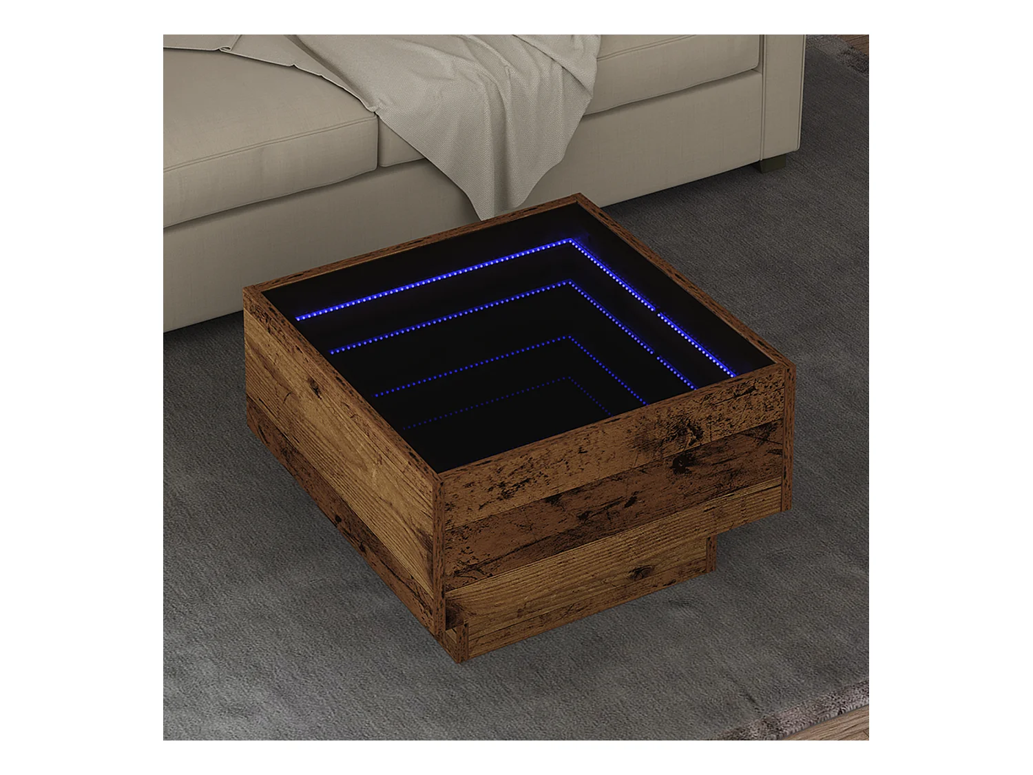 Mesas de centro | Mesas auxiliares 2 uds madera ingeniería gris Sonoma 50x50x40 cm SHL231238