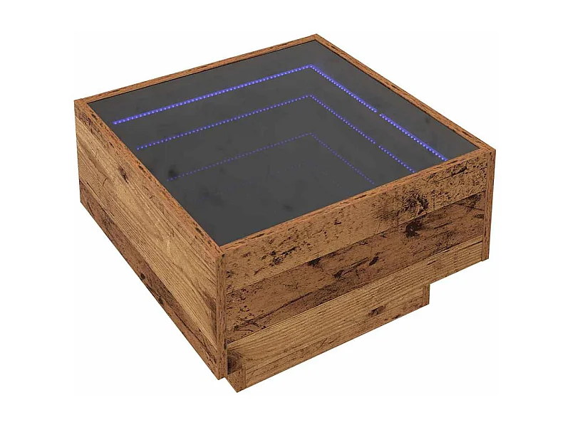 Table basse salon-Table d'appoint Bois ancien 50x50x30 cm Bois d'ingénierie SHL24914