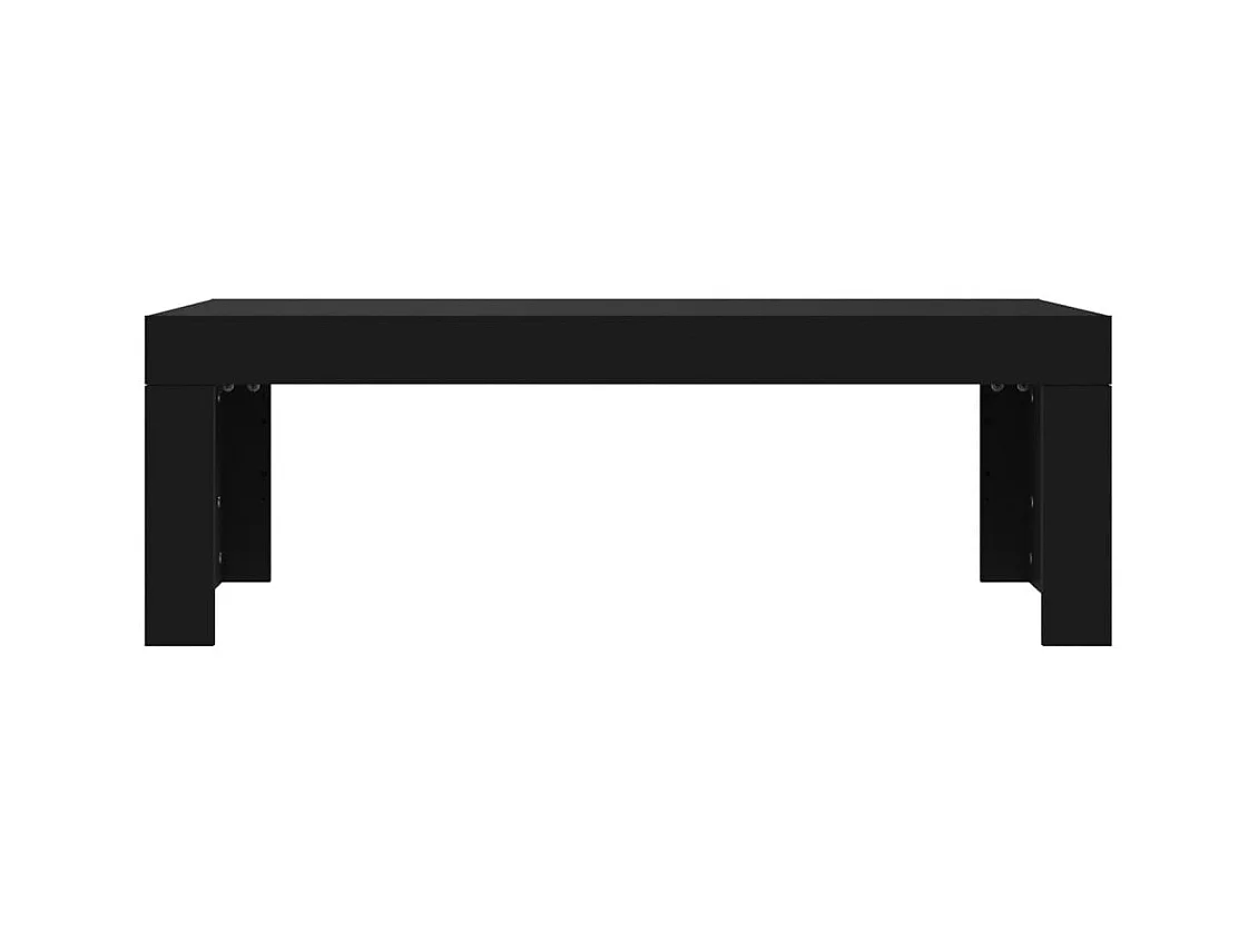 Mesa de centro | Mesa de apoio 102x50x36 cm madeira processada preto