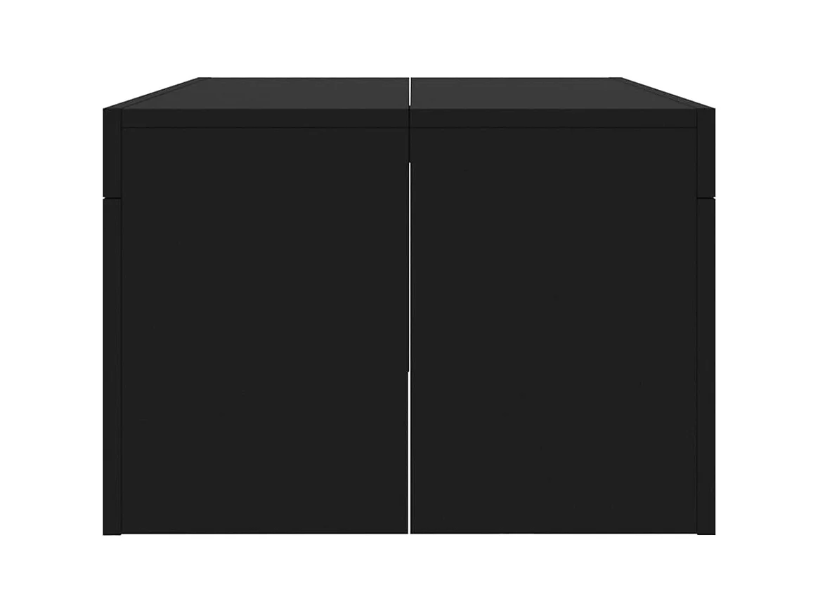 Mesa de centro | Mesa de apoio 102x50x36 cm madeira processada preto