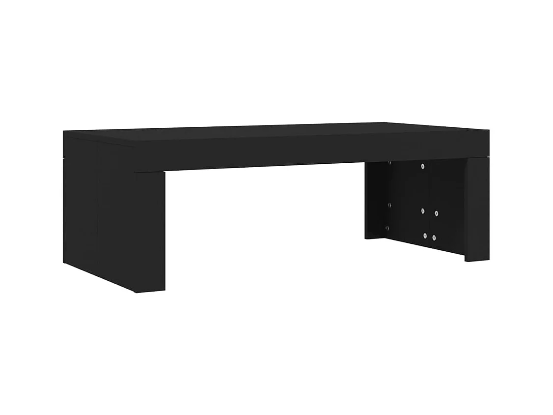 Mesa de centro | Mesa de apoio 102x50x36 cm madeira processada preto