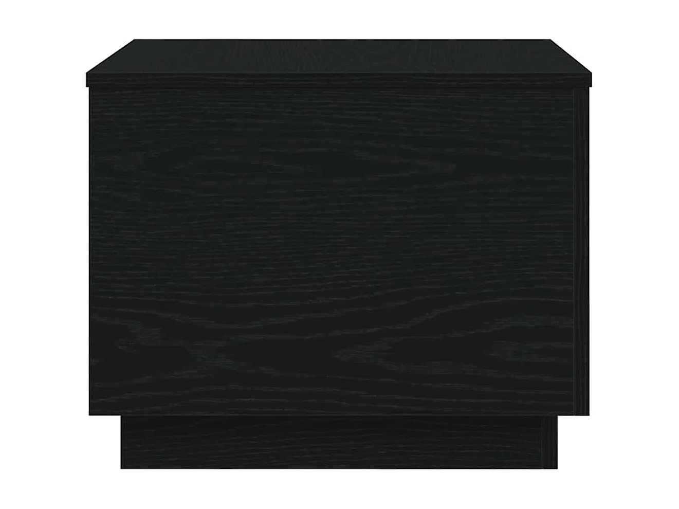 Table basse salon-Table d'appoint avec lumières LED chêne noir 50x50x40 cm SHL36263